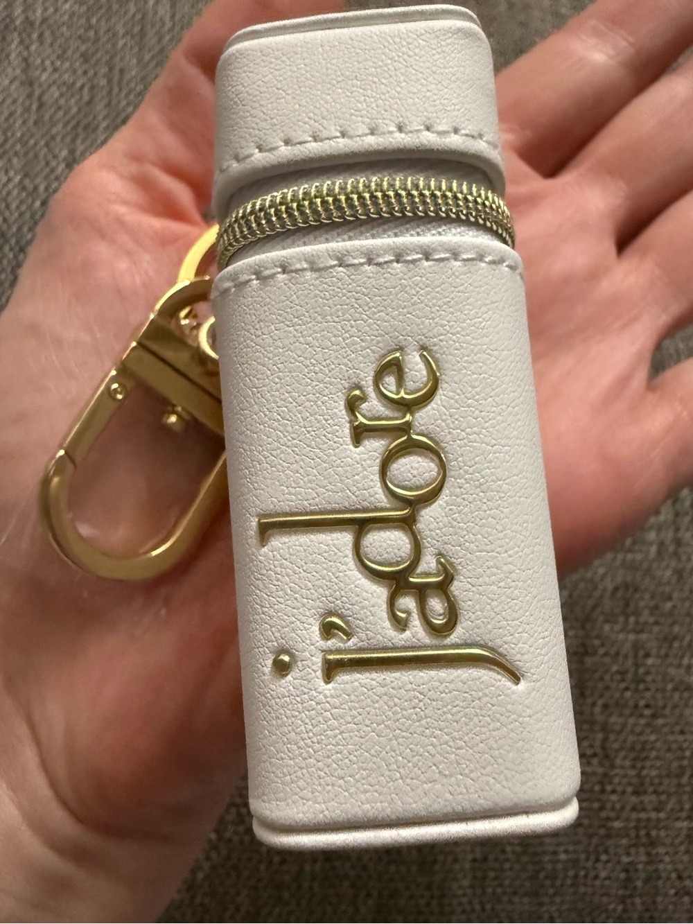 Dior J'adore White Mini Holder Key Ring Holder New Authentic - Picture 8 of 15